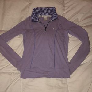 VS PINK purple quarter zip